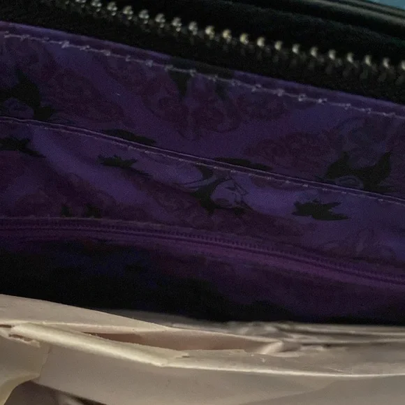 Loungefly Disney Maleficent Sleeping Beauty Crossbody Satchel - Picture 12 of 16